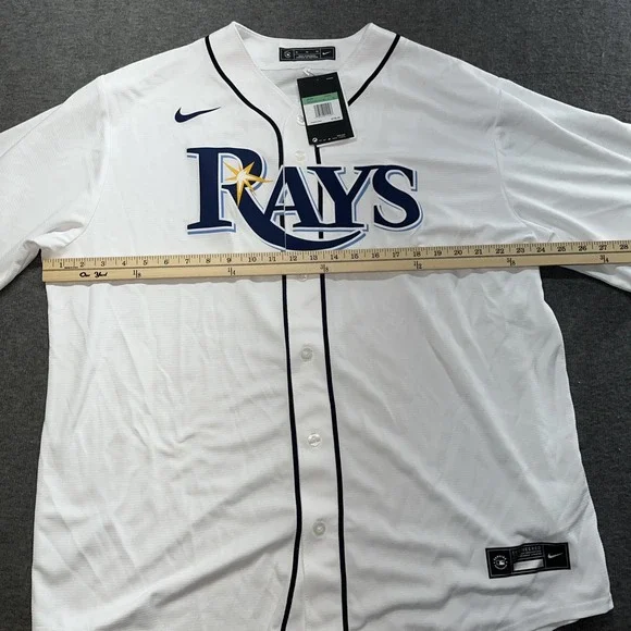 Wander Franco Tampa Bay Rays Nike Jersey - White Size XL‎ MLB Baseball NWT - Picture 3 of 10